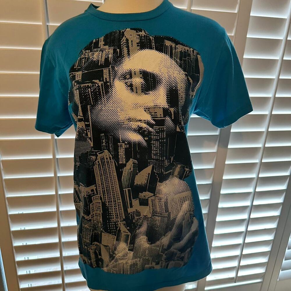 Large vintage Menst Anchorblue Shirt size Large